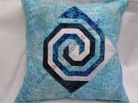 Kissenhülle mit Spiralmuster (Bild für) Kissenhülle mit Spiralmuster