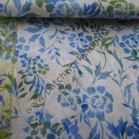 (Bild für) Bali Batik: Blaugrüne Blumen