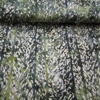 Bali Batik: Grünes Baum-Muster