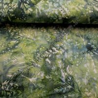 (Bild für) Bali Batik: Grün mit Zweigen