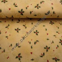 Kleine Ilexzweige und Beeren auf Beige (Bild für) Kleine Ilexzweige und Beeren auf Beige