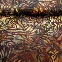 (Bild für) Bali Batik: Braun mit Blätterranken
