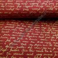 Goldschrift auf Dunkelrot Goldschrift auf Dunkelrot