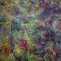 Bali Batiks: Grün-Magenta