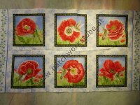 6 Mohnblumenbilder Panel 6 Mohnblumenbilder Panel