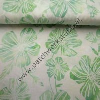 (Bild für) Bali Batik: Hellgrün mit Blütenmuster